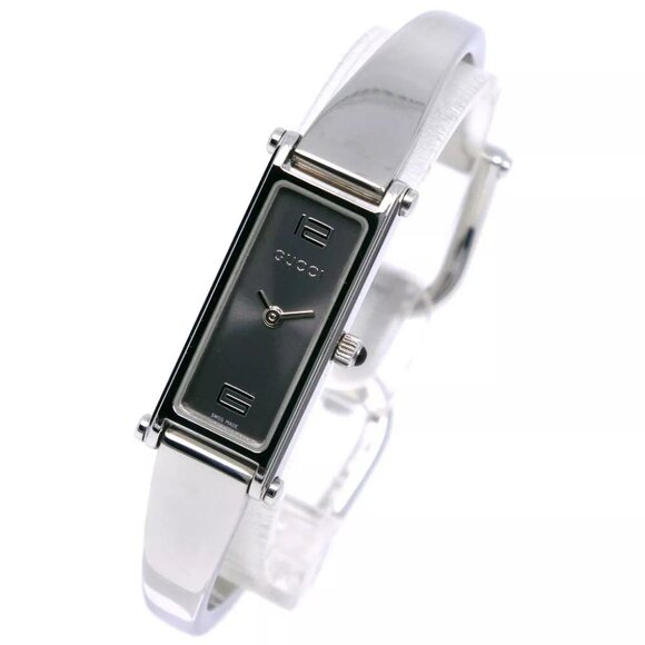 GUCCI Watches 1500L grayDial Stainless Steel Quartz Analog display Women